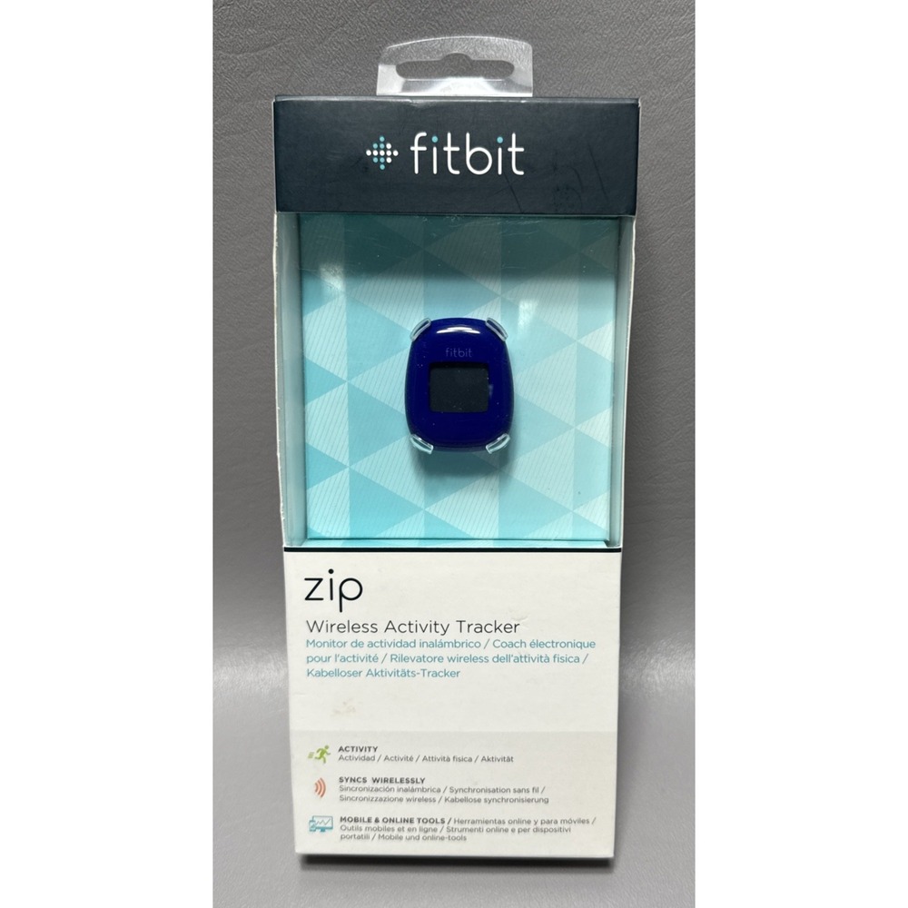 Fitbit Zip Wireless Activity Tracker Blue FB301B New Factory Sealed Pedometer